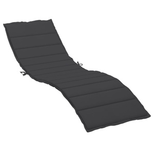 vidaXL, vidaXL Sonnenliegen-Auflage Schwarz 200x70x4 cm Stoff, vidaXL Sonnenliegen-Auflage Schwarz 200x70x3 cm Oxford-Gewebe