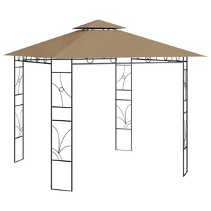 vidaXL, vidaXL Pavillon 3x3x2,7 m Taupe 160 g/m²