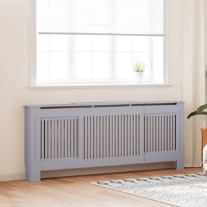 vidaXL, vidaXL MDF Heizkörperverkleidung Grau 205 cm, vidaXL MDF Heizkörperverkleidung Grau 205 cm