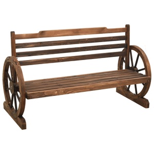 vidaXL, vidaXL Gartenbank 112 cm Massivholz Tanne