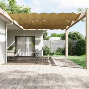 vidaXL, vidaXL Senkrechtmarkise Beige 200x360 cm Oxford-Gewebe, vidaXL Senkrechtmarkise Beige 200x360 cm Oxford-Gewebe