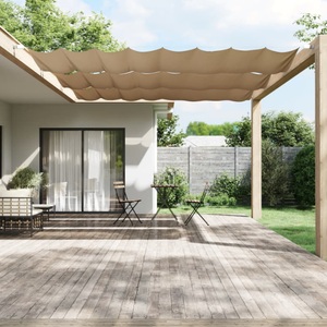 vidaXL, vidaXL Senkrechtmarkise Taupe 140x360 cm Oxford-Gewebe, vidaXL Senkrechtmarkise Taupe 140x360 cm Oxford-Gewebe