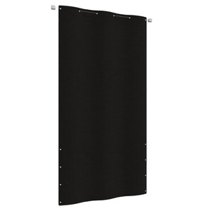 vidaXL, vidaXL Balkon-Sichtschutz Schwarz 120x240 cm Oxford-Gewebe, vidaXL Balkon-Sichtschutz Schwarz 120x240 cm Oxford-Gewebe