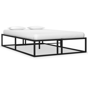 vidaXL, vidaXL Bettgestell Schwarz Metall 120x200 cm
