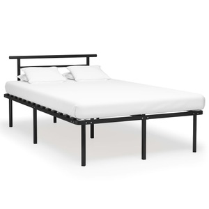 vidaXL, vidaXL Bettgestell Schwarz Metall 120x200 cm