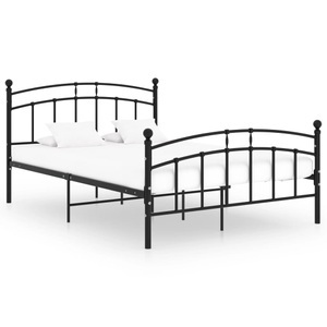 vidaXL, vidaXL Bettgestell Schwarz Metall 200x200 cm