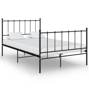 vidaXL, vidaXL Bett Schwarz Metall 120x200 cm, vidaXL Bett Schwarz Metall 120x200 cm