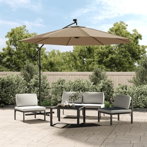 vidaXL, vidaXL Ersatzbezug für Ampelschirm Taupe 350 cm, 
