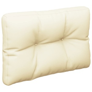 vidaXL, vidaXL Palettensofa-Kissen Creme 60x40x12 cm, 