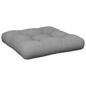 vidaXL, vidaXL Palettensofa-Kissen Grau 50x50x12 cm, 