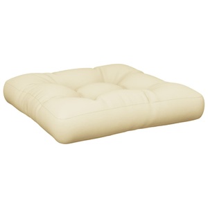 vidaXL, vidaXL Palettensofa-Kissen Creme 60x60x12 cm, 