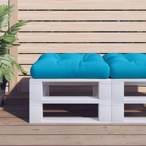 vidaXL, vidaXL Palettensofa-Kissen Blau 60x60x12 cm, 