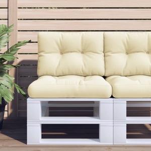 vidaXL, vidaXL Palettensofa-Kissen 2 Stk. Cremeweiß, 