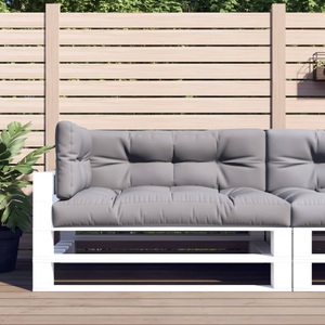 vidaXL, vidaXL Palettensofa-Auflagen 3 Stk. Grau, vidaXL Palettenkissen 3-tlg. Grau Stoff