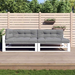 vidaXL, vidaXL Palettensofa-Auflagen 5 Stk. Grau, VidaXL - Palettenkissen gewebe, 120X80X10CM, Grau