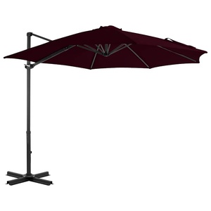 vidaXL, vidaXL Ampelschirm mit Aluminium-Mast Rot 300 cm