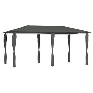 vidaXL, vidaXL Pavillon mit Seitenwand 3x6x2,6 m Anthrazit 160 g/m², vidaXL Pavillon mit Pfostenverkleidung 2,98x5,3x2,59 m Grau 160 g/m²