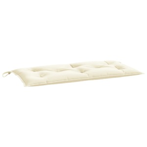 vidaXL, vidaXL Gartenbank-Auflage Cremeweiß 100x50x7 cm Stoff