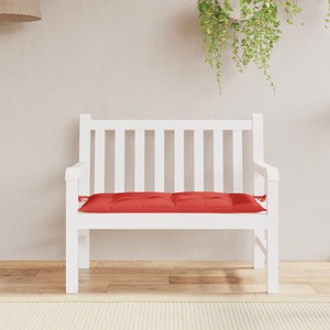 vidaXL, vidaXL Gartenbank-Auflage Rot 100x50x7 cm Stoff