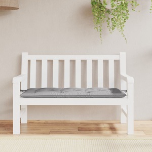 vidaXL, vidaXL Gartenbank-Auflage Grau 120x50x7 cm Stoff, vidaXL Gartenbank-Auflage Grau 120x50x7 cm Oxford-Gewebe