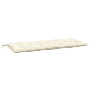 vidaXL, vidaXL Gartenbank-Auflage Cremeweiß 120x50x7 cm Stoff, vidaXL Gartenbank-Auflage Cremeweiß 120x50x7 cm Oxford-Gewebe