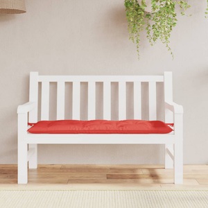 vidaXL, vidaXL Gartenbank-Auflage Rot 120x50x7 cm Stoff, 