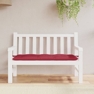 vidaXL, vidaXL Gartenbank-Auflage Weinrot 120x50x7 cm Stoff, 