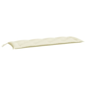 vidaXL, vidaXL Gartenbank-Auflage Cremeweiß 150x50x7 cm Stoff, vidaXL Gartenbank-Auflage Cremeweiß 150x50x7 cm Oxford-Gewebe