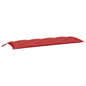 vidaXL, vidaXL Gartenbank-Auflage Rot 150x50x7 cm Stoff