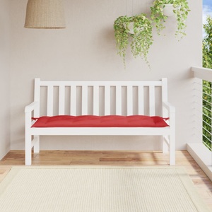 vidaXL, vidaXL Gartenbank-Auflage Rot 150x50x7 cm Stoff, vidaXL Gartenbank-Auflage Rot 150x50x7 cm Oxford-Gewebe
