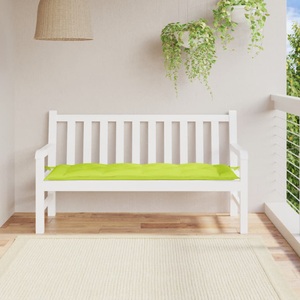 vidaXL, vidaXL Gartenbank-Auflage Hellgrün 150x50x7 cm Stoff