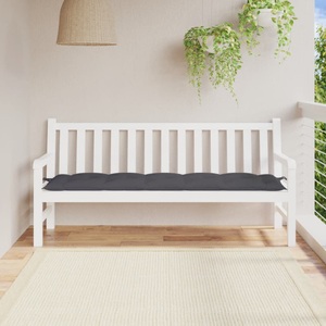 vidaXL, vidaXL Gartenbank-Auflage Anthrazit 180x50x7 cm Stoff, vidaXL Gartenbank-Auflage Anthrazit 180x50x7 cm Oxford-Gewebe
