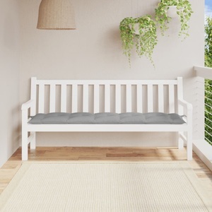 vidaXL, vidaXL Gartenbank-Auflage Grau 180x50x7 cm Stoff, vidaXL Gartenbank-Auflage Grau 180x50x7 cm Oxford-Gewebe