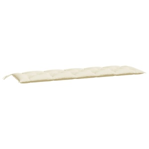 vidaXL, vidaXL Gartenbank-Auflage Cremeweiß 180x50x7 cm Stoff, vidaXL Gartenbank-Auflage Cremeweiß 180x50x7 cm Oxford-Gewebe