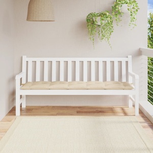 vidaXL, vidaXL Gartenbank-Auflage Beige 180x50x7 cm Stoff