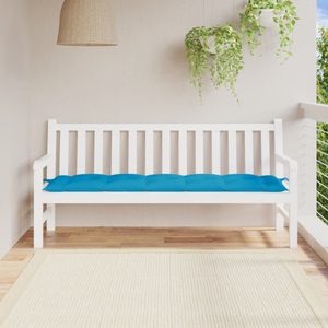 vidaXL, vidaXL Gartenbank-Auflage Hellblau 180x50x7 cm Stoff, vidaXL Gartenbank-Auflage Hellblau 180x50x7 cm Oxford-Gewebe