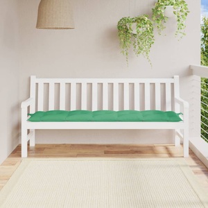 vidaXL, vidaXL Gartenbank-Auflage Grün 180x50x7 cm Stoff