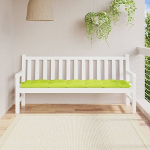 vidaXL, vidaXL Gartenbank-Auflage Hellgrün 180x50x7 cm Stoff, vidaXL Gartenbank-Auflage Hellgrün 180x50x7 cm Oxford-Gewebe