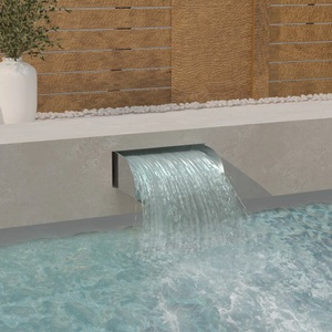 vidaXL, vidaXL Wasserfall 45x34x14 cm Edelstahl 304, vidaXL Wasserfall 45x34x14 cm Edelstahl 304