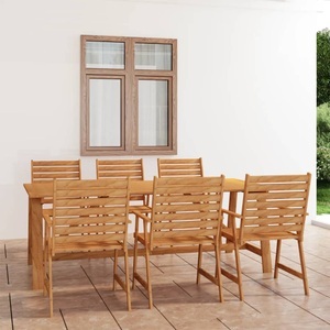 vidaXL, vidaXL 7-tlg. Garten-Essgruppe Massivholz Akazie
