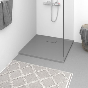 vidaXL, vidaXL Duschwanne SMC Grau 80x80 cm, vidaXL Duschwanne SMC Grau 80x80 cm