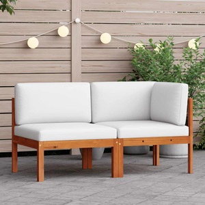 vidaXL, vidaXL 2-tlg. Garten-Lounge-Set mit Auflagen Akazie Massivholz