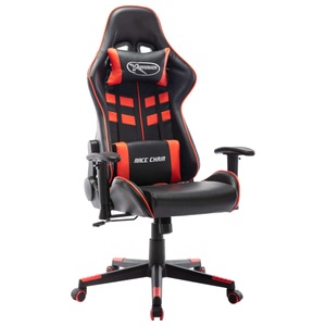 vidaXL, vidaXL Gaming-Stuhl Schwarz und Rot Kunstleder