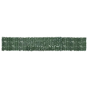 vidaXL, vidaXL Balkon-Sichtschutz mit Dunkelgrünen Blättern 500x75 cm, vidaXL Balkon-Sichtschutz mit Dunkelgrünen Blättern 500x75 cm