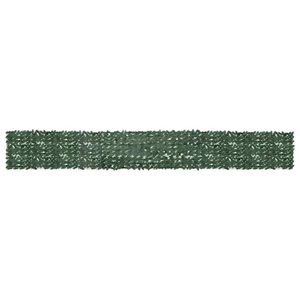 vidaXL, vidaXL Balkon-Sichtschutz mit Dunkelgrünen Blättern 600x75 cm, vidaXL Balkon-Sichtschutz mit Dunkelgrünen Blättern 600x75 cm