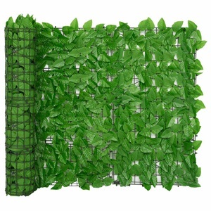 vidaXL, vidaXL Balkon-Sichtschutz mit Grünen Blättern 600x100 cm, vidaXL Balkon-Sichtschutz mit Grünen Blättern 600x100 cm
