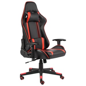 vidaXL, vidaXL Gaming-Stuhl Drehbar Rot PVC