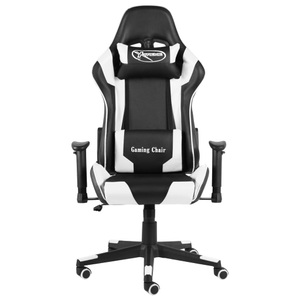 vidaXL, vidaXL Gaming-Stuhl Drehbar Weiß PVC
