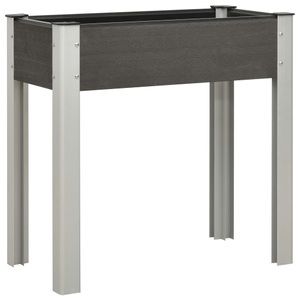 vidaXL, vidaXL Garten-Hochbeet 75x40x75 cm WPC Grau, vidaXL Garten-Hochbeet 75x40x75 cm WPC Grau