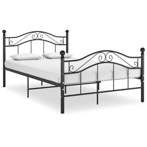 vidaXL, vidaXL Bett Schwarz Metall 120x200 cm, vidaXL Bett Schwarz Metall 120x200 cm
